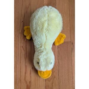 Vintage Chosun Duck Billed Platypus Plush Yellow Lays Flat Bean Bag Stuffed 16"